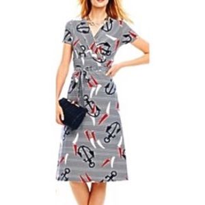 NEW Talbots anchor nautical jersey dress size M